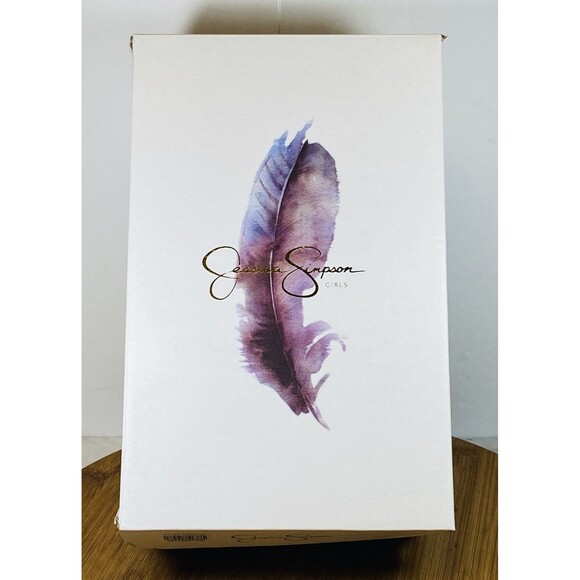 JESSICA SIMPSON Dana Scallop Rhinestone Slingback Sandals in Tan Size 2 NEW - Picture 7 of 7